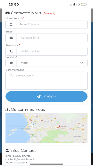 SNS Solutions Screenshot