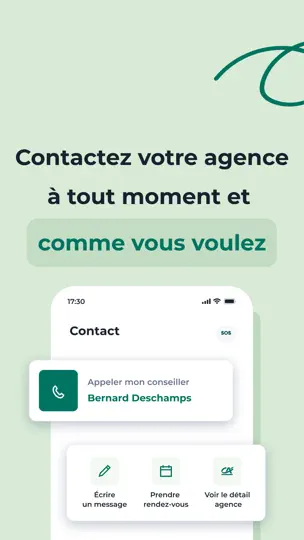 Capture d'écran de Ma Banque sur iPhone 4