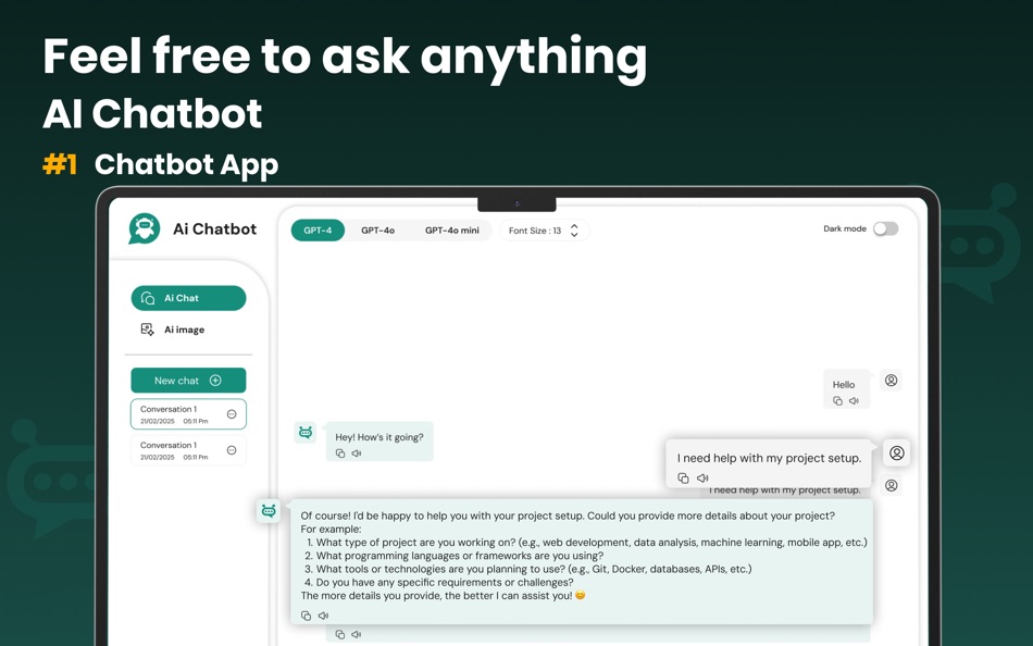 #2. AI Bot:Ask AI Chat Assistant (macOS) Av: Muhammad Aslam