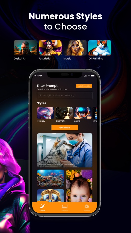 #3. Dall E: AI Art Generator (iOS) 由: Bich Van Tran Dang