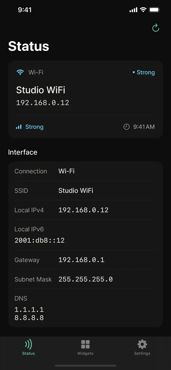 Screenshot #3 pour WiFi Widget - NetState