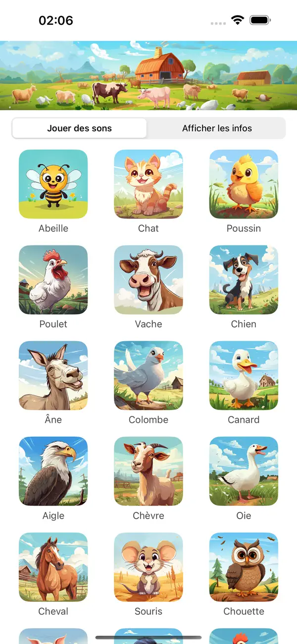 Screenshot #1 pour Voix des animaux à la ferme