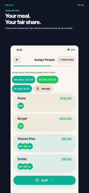 SPLIIT Pro: Bill Splitter screenshot 2