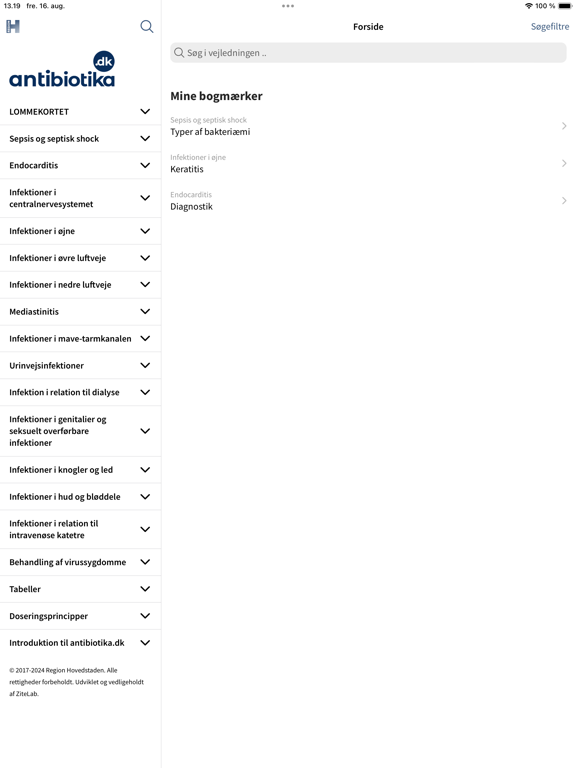 Screenshot #4 pour Antibiotika.dk