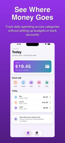 Expense Tracker - Daily Log Screenshot 2 of 5