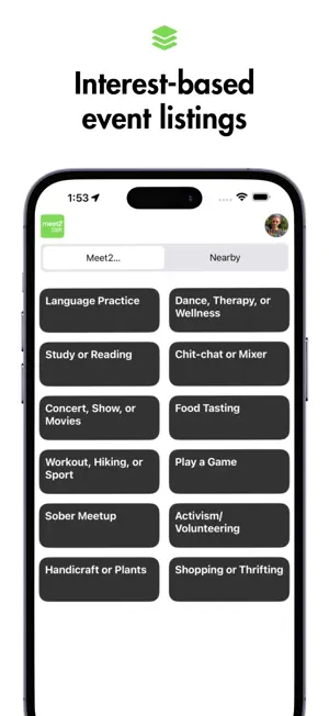 Meet2Talk Meetups screenshot 2