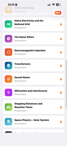 Physics Y11 iPhone screenshot