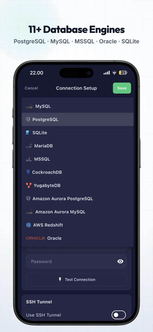#6. SQLSSH: Database Client/SSH/S3 (iOS) 게시자: Trendcas