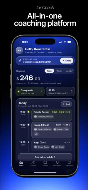 Coach One: Training Platform screenshot 1