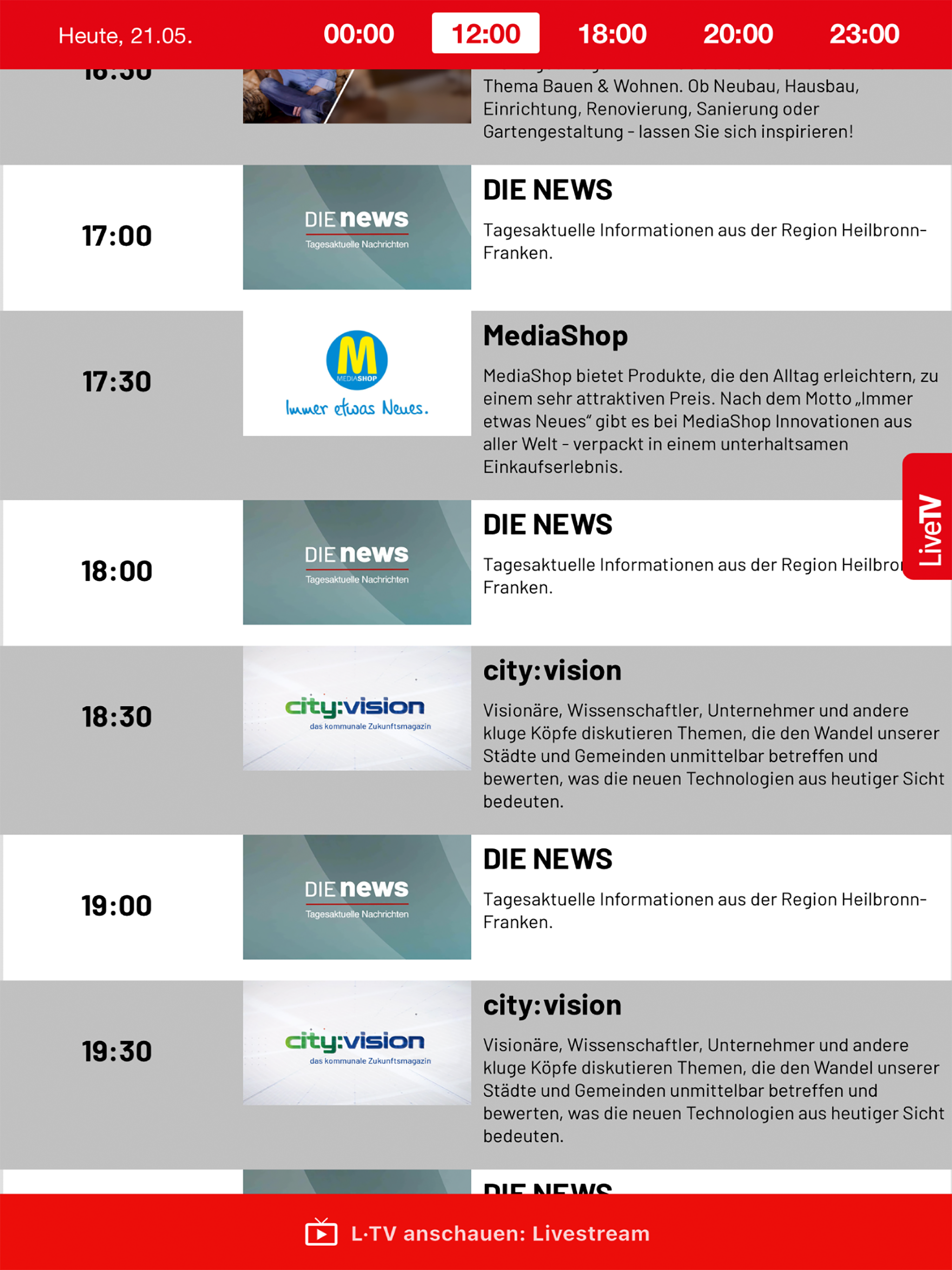 L-TV Landesfernsehen screenshot 8