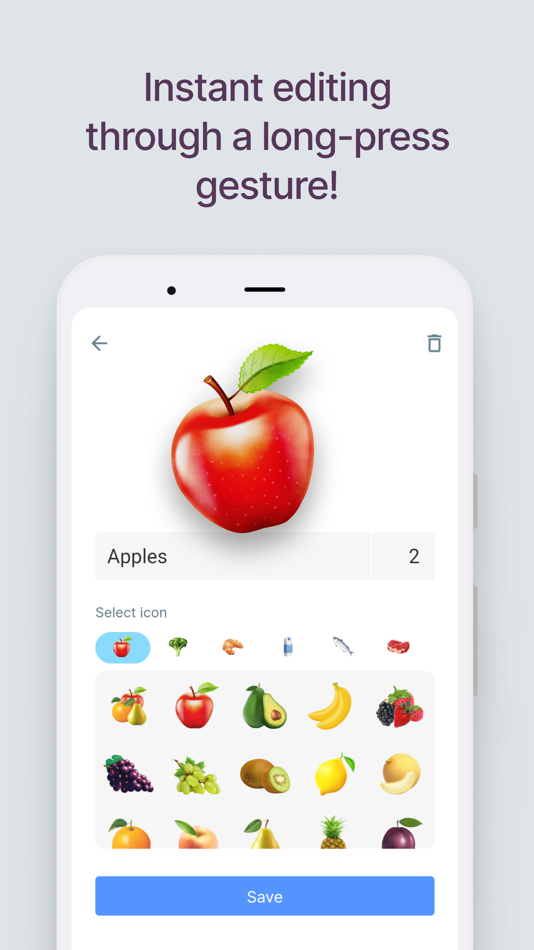 #4. Listic - Shopping list (iOS) 由: Andrei Evdokimov