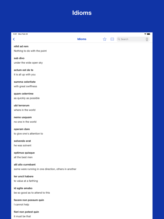 Screenshot #6 pour Latin phrases and vocabulary