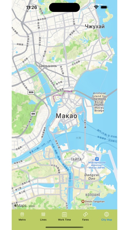 Macau Subway Map