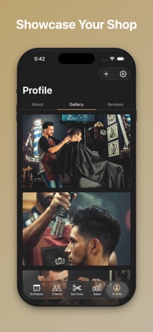 Fade: Barber Booking App Screenshot 2 of 5