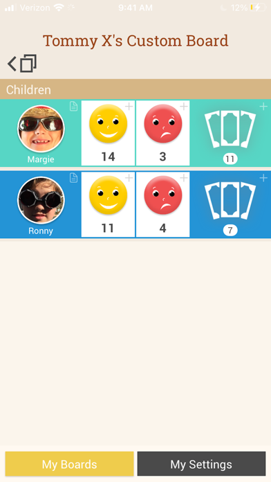 Screenshot #1 pour Smiles & Frowns - Kids View