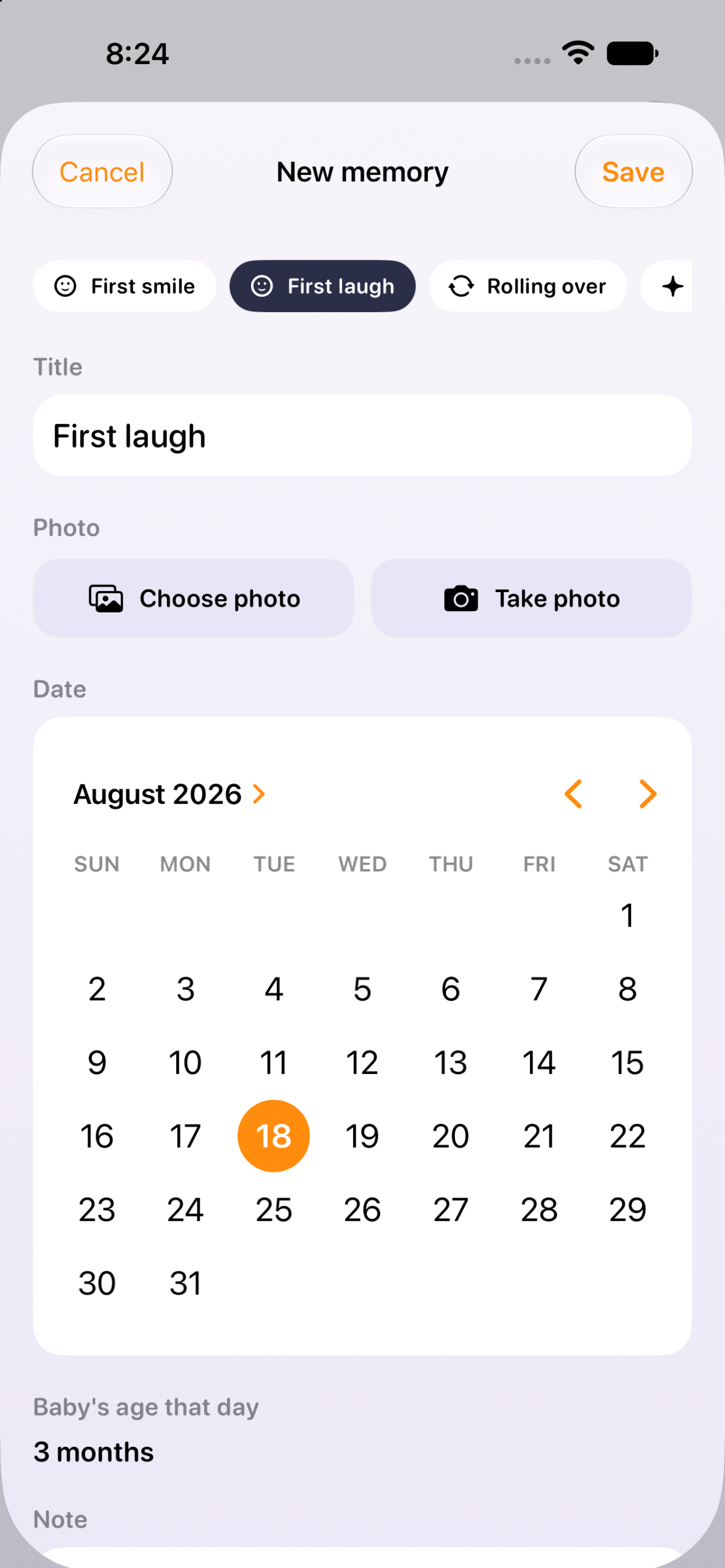 Lil Tracker: Newborn Baby Log screenshot 4