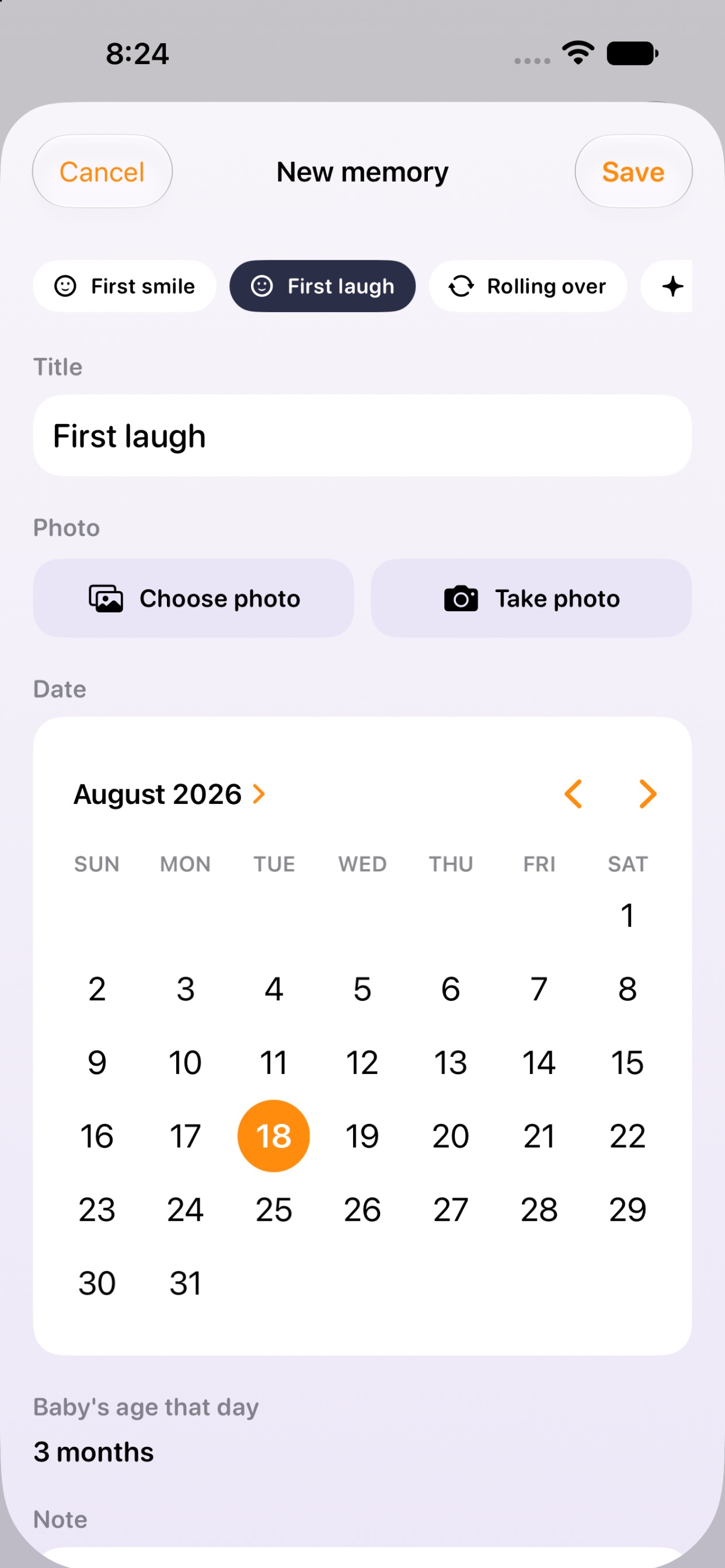 Screenshot 4 of Lil Tracker: Newborn Baby Log