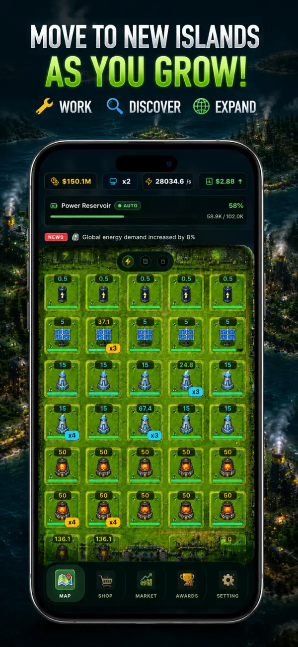 Screenshot #2 pour ChernoGrid: Energy Tycoon