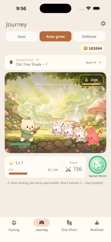 Doli: Fasting RPG, GLP-1, Calm iPhone screenshot