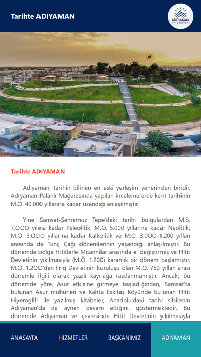 Adıyaman Belediyesi Screenshot