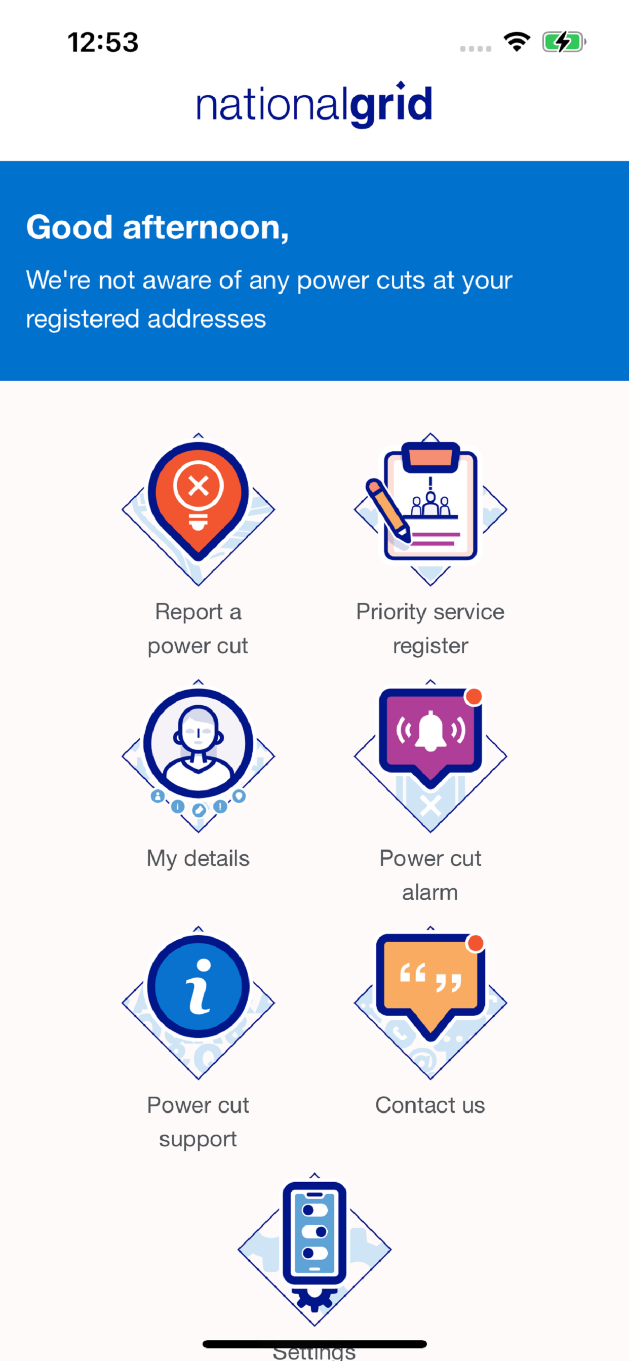 NGED Customer Support screenshot 2