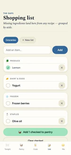 PantryMenu screenshot 4