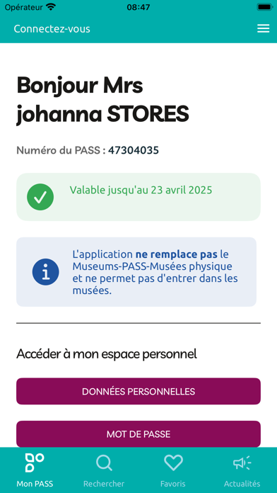 Museums-PASS-Musées Screenshot