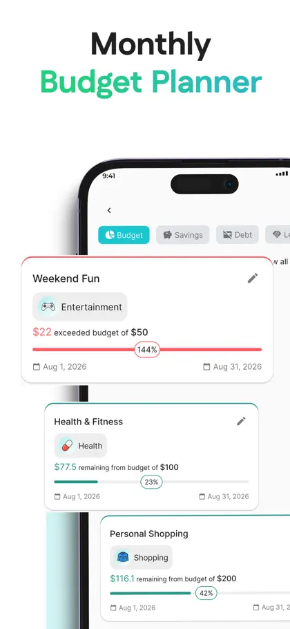 Rolly: AI Money Budget Planner screenshot 4 of 6