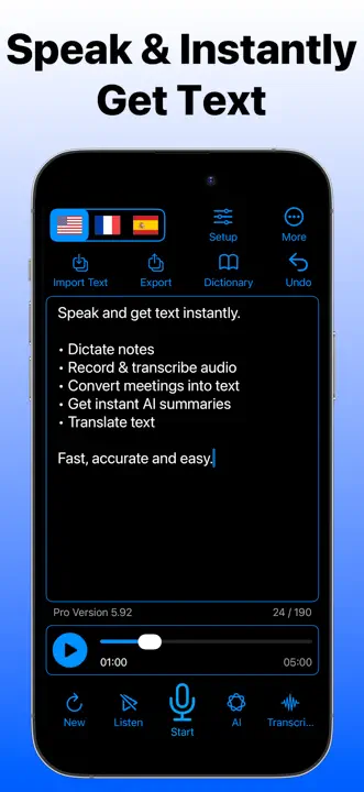 Speech to Text Dictation AI: Screenshot 1 von 6