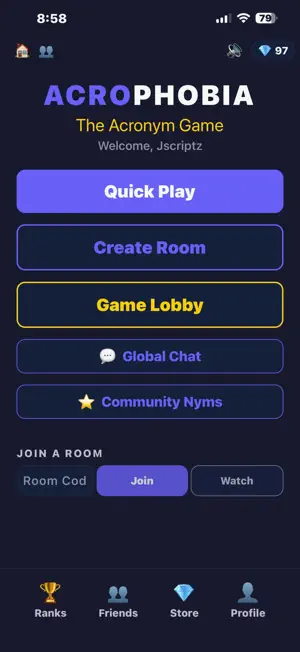 ACROPHOBIA: The Acronym Game screenshot 1