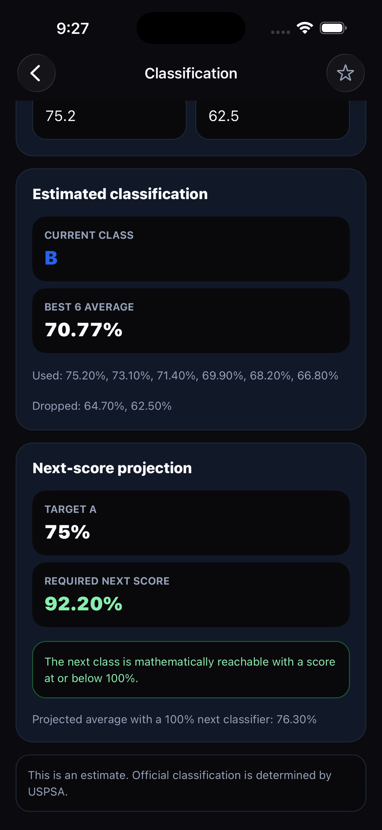 Screenshot 4 of Practical Shooting Calculators