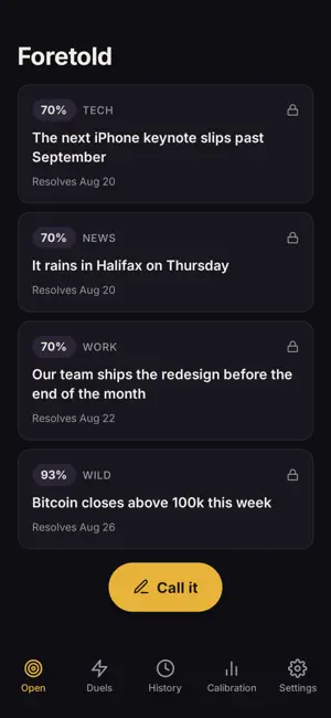 Foretold: Predict With Friends screenshot 2