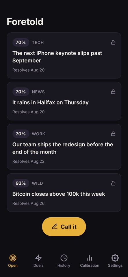 Foretold: Predict With Friends screenshot 2