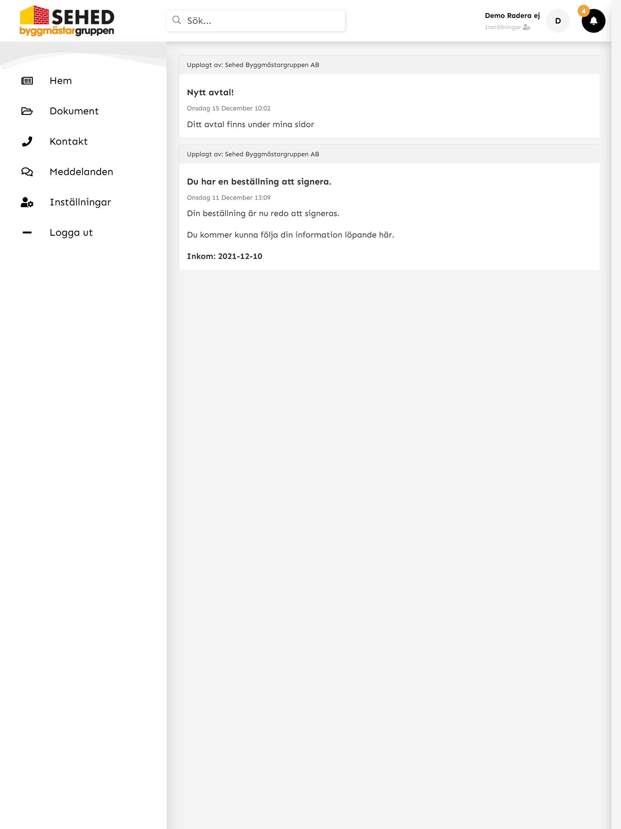SEHED Byggmästargruppen screenshot 7