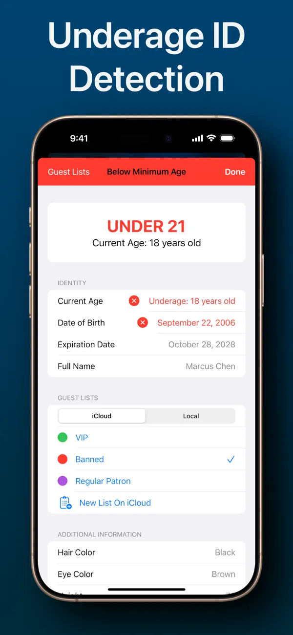 Screenshot #1 pour Check ID Scanner