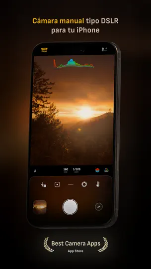 Captura de pantalla de Camera M – Cámara Manual Pro en iPhone 1