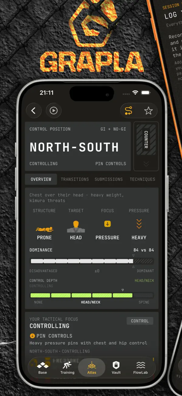 Screenshot #3 pour Grapla — BJJ Jiu-Jitsu Journal