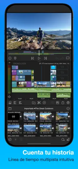 Captura de pantalla de LumaFusion en iPhone 2