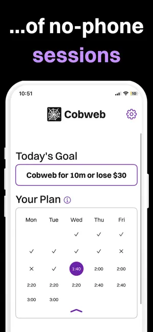 Cobweb: Hardcore Digital Detox screenshot 4