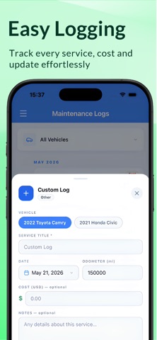 Carvio – Car Maintenance Log screenshot