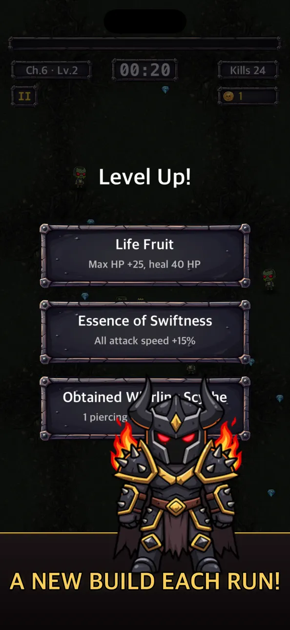 Gravewalker: Roguelike RPG iOS Mod IPA screenshot 5 - iOS game interface