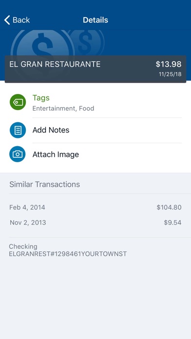 SecFed Bank Screenshot