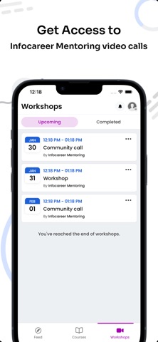 Infocareer Mentoring Hub screenshot