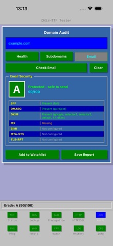 DNS/HTTP Tester: Network Tools Screenshot 6 of 9