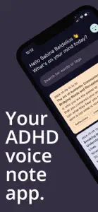 Vacnotes - ADHD Voice to Text screenshot #1 for iPhone