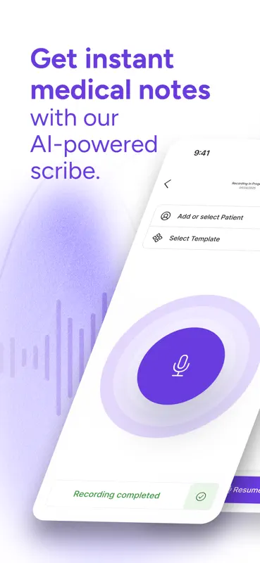 Freed: AI Medical Scribe screenshot 1 of 7