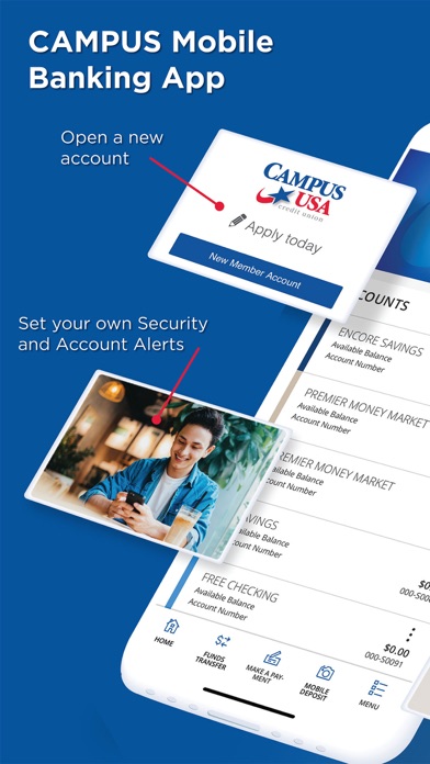 CAMPUS USA Credit Union Screenshot
