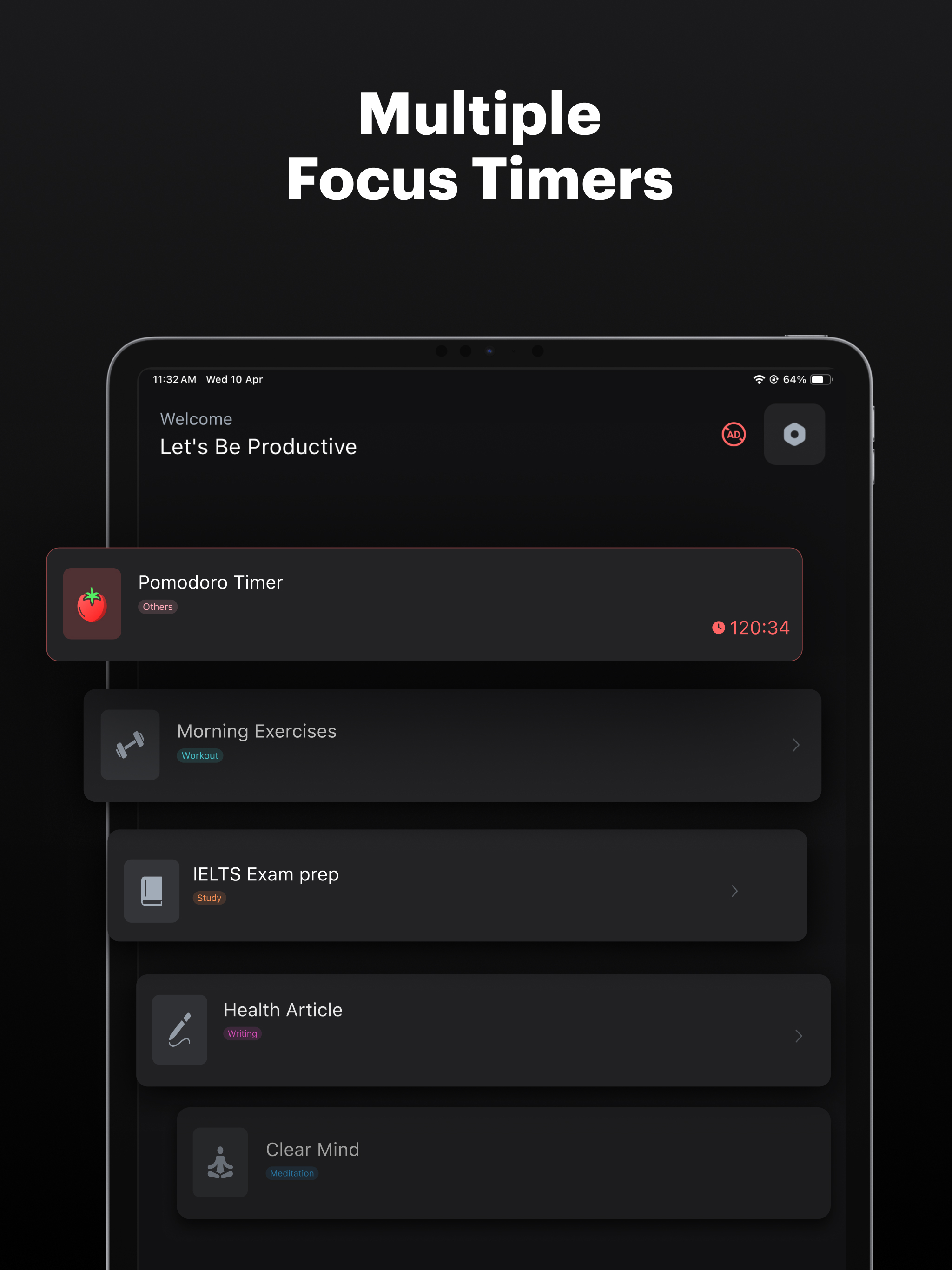 Pomodoro Timer ۬