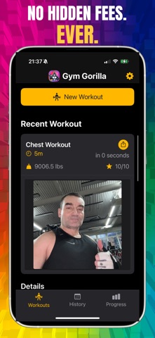 Gym Gorilla: Workout Tracker screenshot