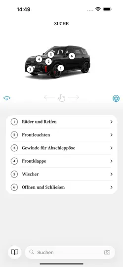 Screenshot von MINI Driver's Guide auf dem iPhone 2